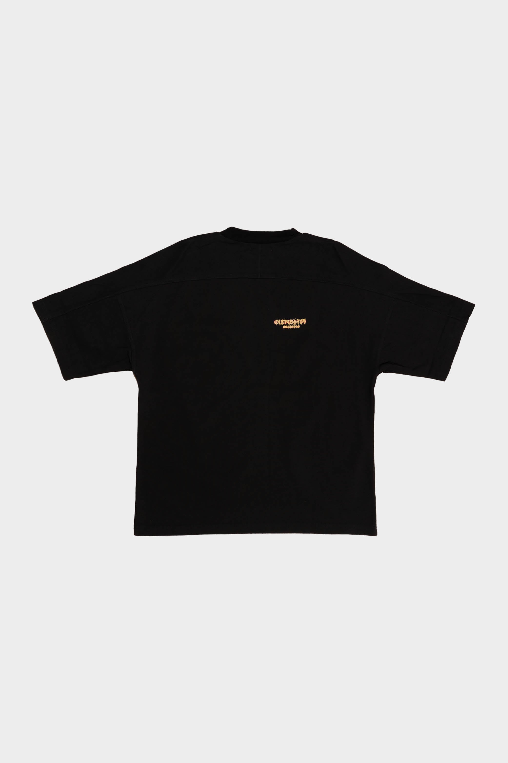 T1 T-SHIRT BLACK LOGO YR